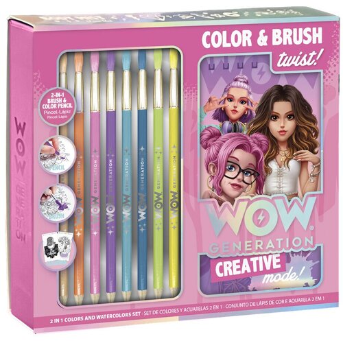  Set za slikanje Wow Generation s blokom, kistom i akvarel bojicama Slike