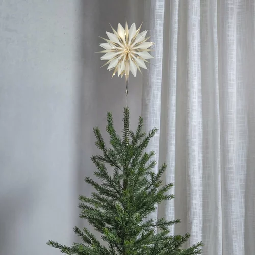 Star Trading bijeli vrh svjetla za božićno drvce flinga - star trading