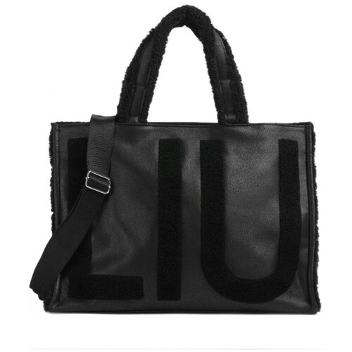 Liu Jo Torbe 2f6037 E0021 Tote Fake Montone Črna Slike