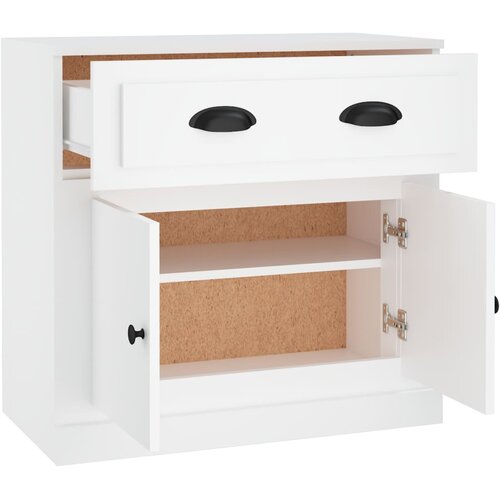  Komoda bijela 70 x 35,5 x 67,5 cm od konstruiranog drva Slike