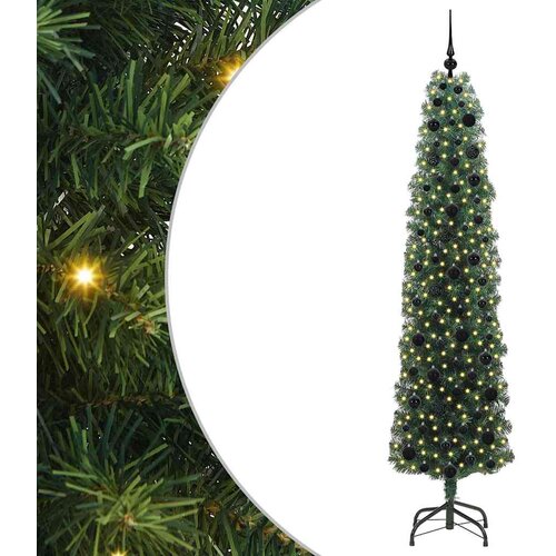  Umjetno božićno drvce Zelena 210 cm PVC i čelik i plastika Slike