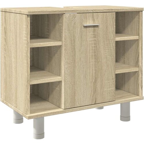 Maison Chic Kopalniška omarica - Kopalniški kabinet sonoma hrast 60x32x53,5 cm iverna plošča, (21794413) Cene