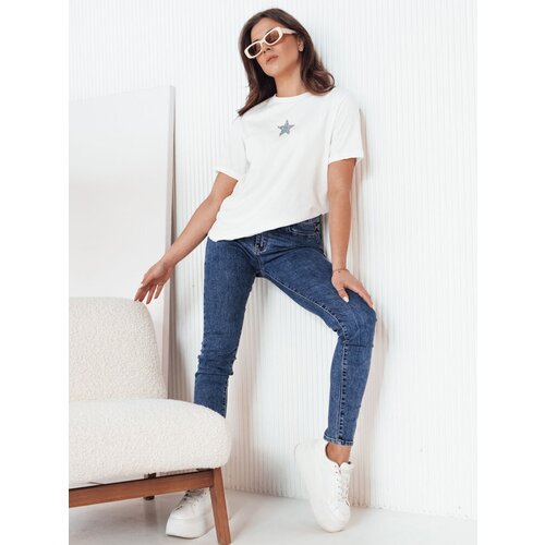 DStreet T-shirt damski STAR POWDER ecru Cene