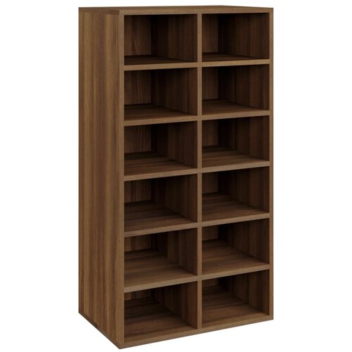 Maison Chic Stojalo za čevlje - Stojalo za obutev rjav hrast 54x34x100,5 cm inženirski les, (21778015) Cene
