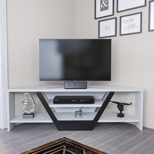 HANNAH HOME TV komoda Sares bijelo-crna Cene