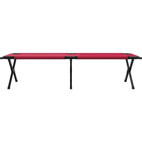  Sklopivi kamperski krevet 2 pcs Crvena 193 x 69 x 45 cm Slike