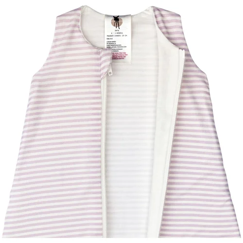 Lässig spalna vreča - letna Lyocell 3-6 mes striped lavender/milky