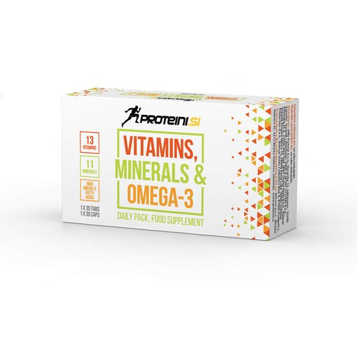 Proteini.si VITAMINI, MINERALI I OMEGA 3, 30 tableta + 30 mekih kapsula Cijene