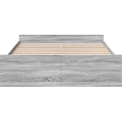  Okvir za krevet s ladicama boja hrasta 160x200 cm drveni Slike