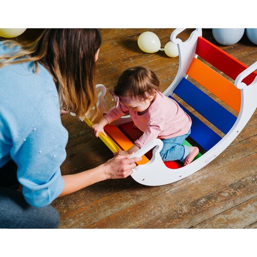 ToddlerInFamily MONTESSORI LJULJA�KA - DUGA (VI�E BOJA)-bijela Cijene