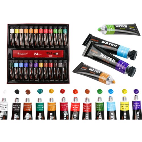  Acrylic Paint Set in Tube 24 Colors Cene
