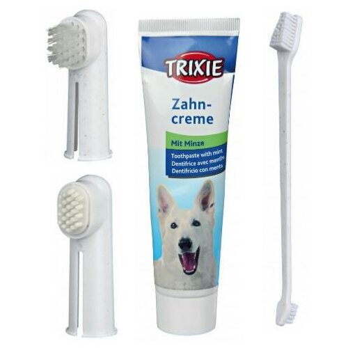 Trixie dog set za negu zuba pasta&cetkica Slike
