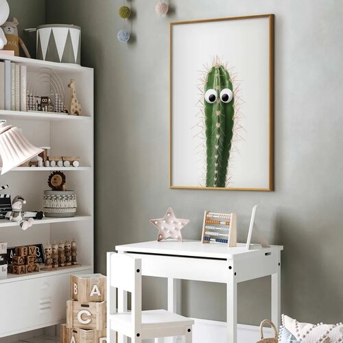  Plakat Living Cactus 29.7x42 Zlatni okvir Cene