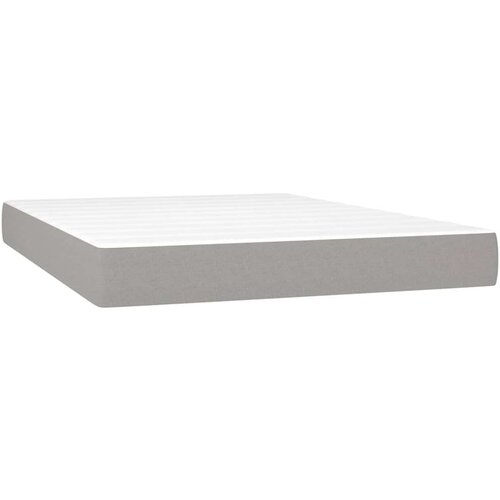 vidaXL Krevet s oprugama i madracem svjetlosivi 140x190 cm od tkanine Cijene
