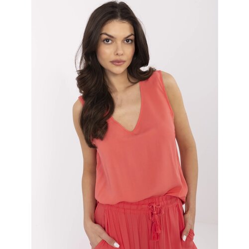 Sublevel Blouse-D73761M11218A-coral Cene