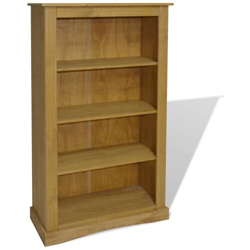 VidaXL &amp;Scaron;tirinadstropna knjižna omara borovina Corona Range 81x29x150cm Slike