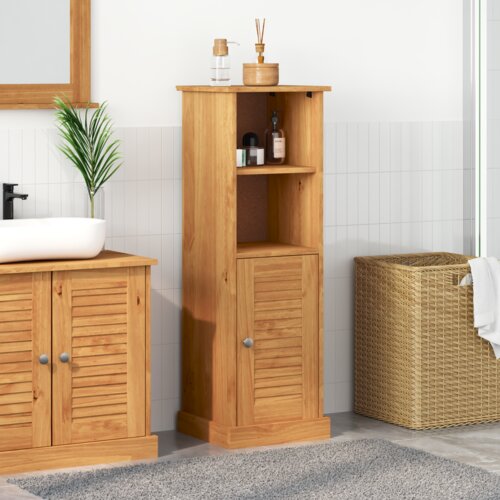vidaXL Kupaonski ormar boja meda 37 x 34 x 110 cm Masivna borovina Cijene