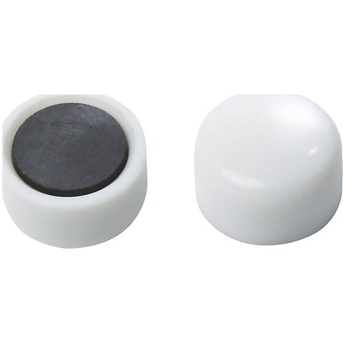 eurokraft basic Okrogel magnet, umetna masa, Ø 10 mm, DE 60 kosov, beli Cene