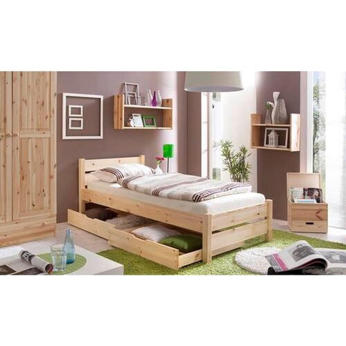 MID.YOU Postelja Bora, Bor, Masivno, 90x200 Slike