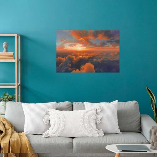  Plakat When Dawn Tickles the Clouds: A Color Show on the Morning Sky 90x60 Cene