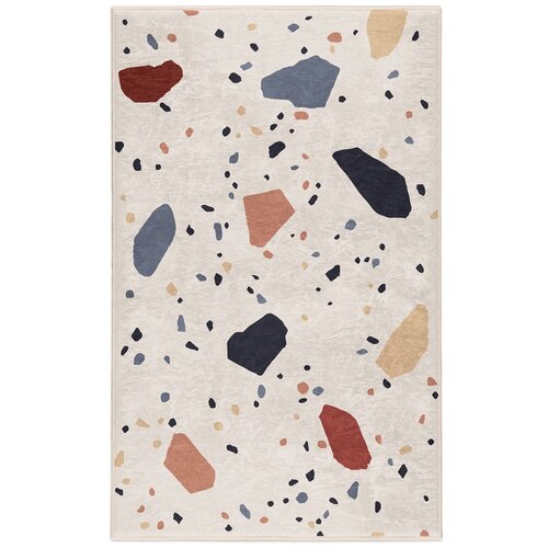 Mila Home Kremno bela pralna preproga 60x100 cm Cracked Terrazzo – Cene