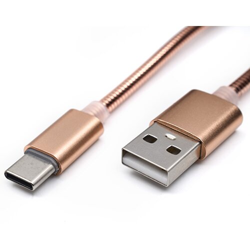 USB metalni kabl na tip C 1m CAB-K010 pink ( 101-41 ) Slike
