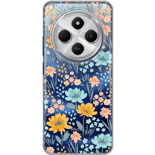  Torbica Silikonska Print Skin za Xiaomi Redmi 14C Lovely Flowers Slike