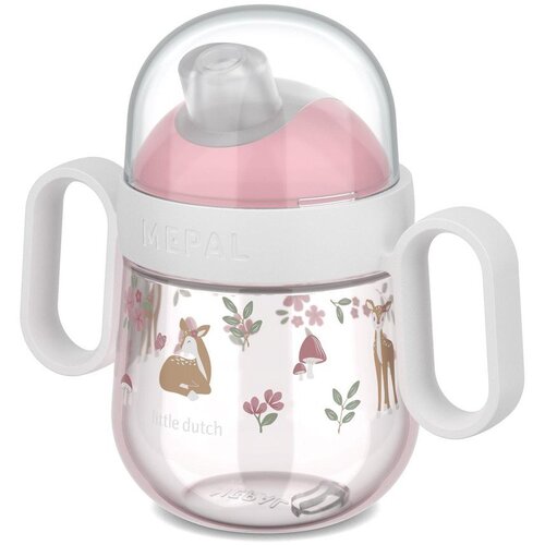 Mepal Svetlo rožnata plastična otro&scaron;ka skodelica 200 ml Fairy Garden &ndash; Cene