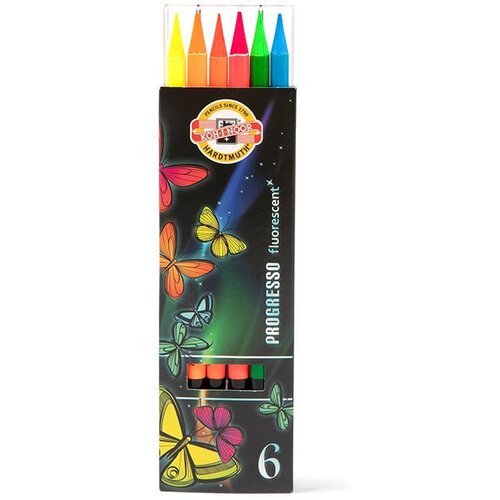  Set fluorescentnih bojica PROGRESSO KOH-I-NOOR-6 komada KORISTI SE Cijene