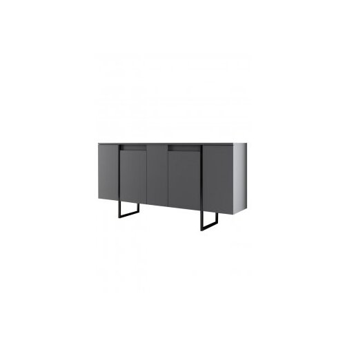 Hanah home komoda luxe anthracite black Slike