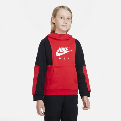Nike duks za devojčice za fitnes AIR PULLOVER HOODIE crna DD8712 Slike