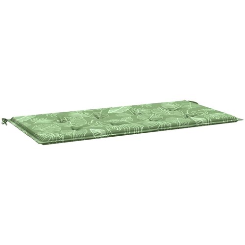 vidaXL Blazina za vrtno klop vzorec listov 120x50x4 cm oxford tkanina, (20657524) Cene