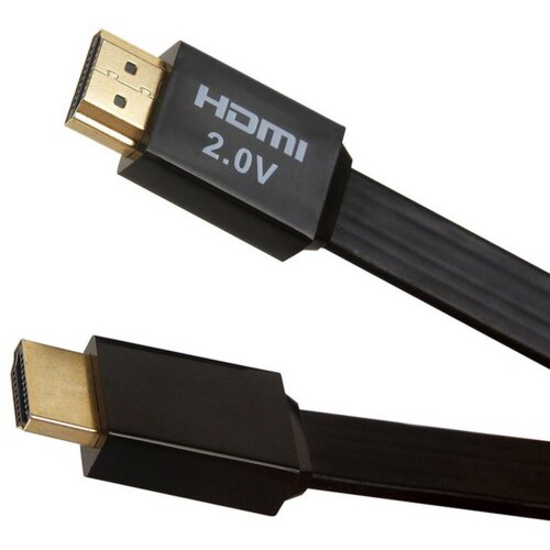 Kabel HDMI na HDMI flat JWD-04 v2.0 1,5m crni Slike