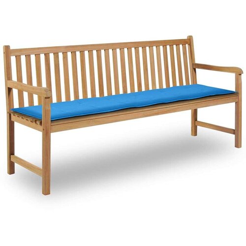  Jastuk za vrtnu klupu plavi 180 x 50 x 3 cm od tkanine Oxford Slike