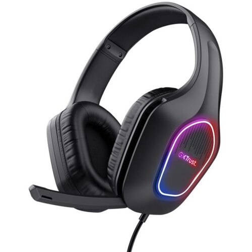 Trust Gaming slu&scaron;alice GXT416, ZIROX, LED, Crne Cene