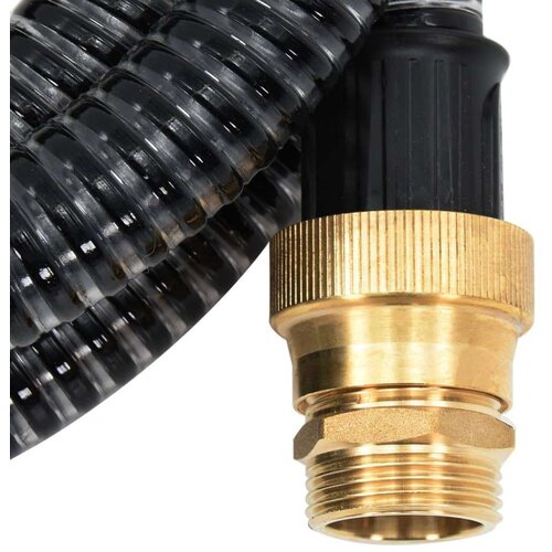  Usisno crijevo s mjedenim priključcima crno 1 1 3 m PVC Slike