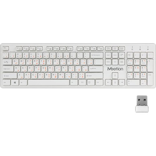 MeeTion WK841 Bežična silent tastatura, 2.4GHZ, Bela Cene