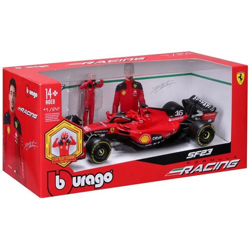 Bburago ferrari SF23 F1 trkaći automobil metalni model s vozačem 1/24 (charles leclerc #16) Cijene