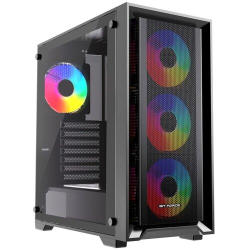 BIT FORCE VOLTRON ARGB-C4 Gaming Midi Tower ATX kući&scaron;te bez napajanja, crno Cijene