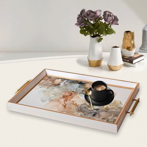 Aberto Design Poslužavnik TPB9875 50 x 29 x 3.5 cm, Šareni Cene