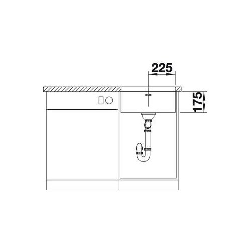 Blanco supra 450-U inox plemeniti čelik, 480x430/175mm Slike