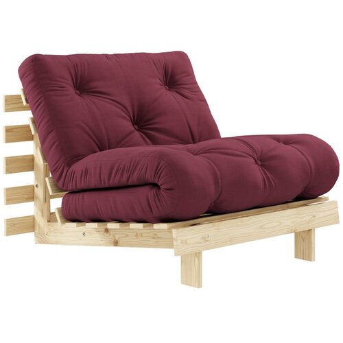 Karup Design Raztegljiv fotelj Roots Raw/Bordeaux Slike