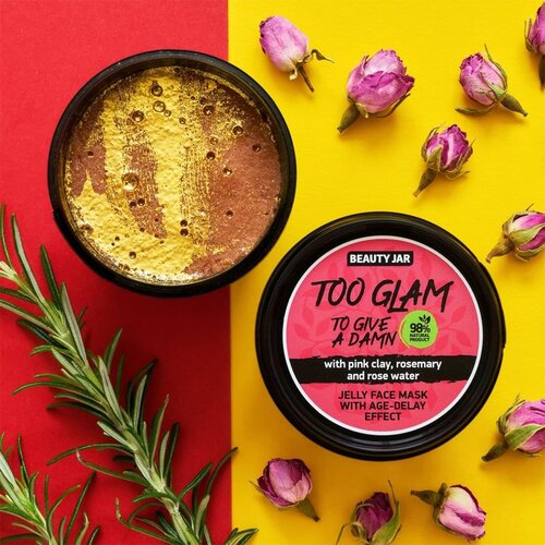 Beauty Jar Too Glam To Give A Damn gel maska proti prvim znakom staranja kože 120 g Slike