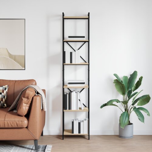 vidaXL Knjižna omara sonoma hrast 40 x 30 x 188 cm Konstruiran les Cene