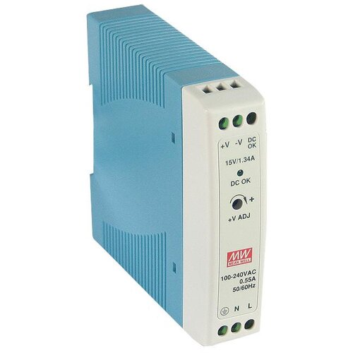  Napajanje na DIN &amp;scaron;inu 20W 24V MEAN WELL MDR-20-24 Slike