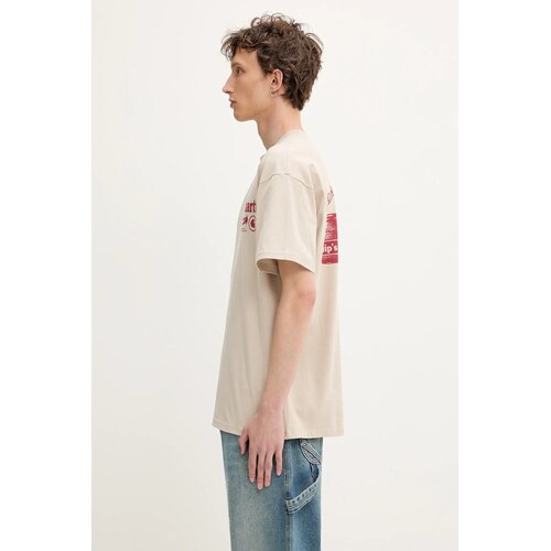 Carhartt WIP Pamučna majica S/S Catalogue T-Shirt boja: bež, I034644.2X6XX Slike