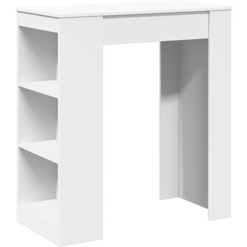 vidaXL Barska miza s policami bela 95x47x103,5 cm inženirski les, (22056660) Cene