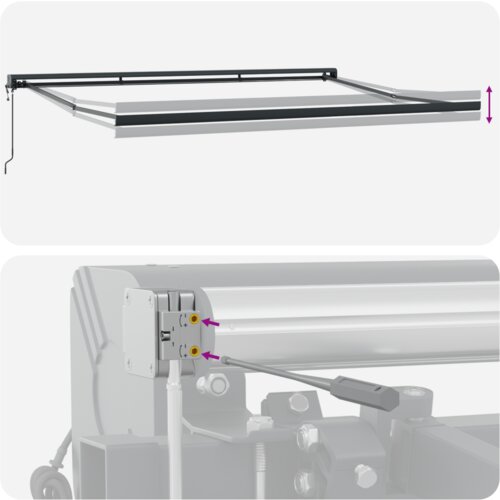 vidaXL Automatska Uvlačiva Tenda Narančasta i Smeđa 400x300 cm Cijene