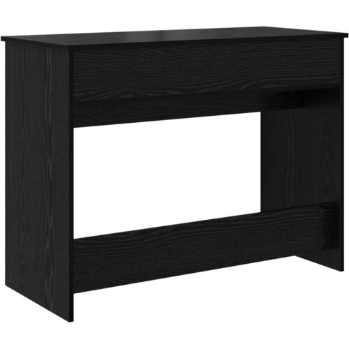 VidaXL toaletni Stol s Ogledalom Crni Hrast 100x45x76 cm Slike