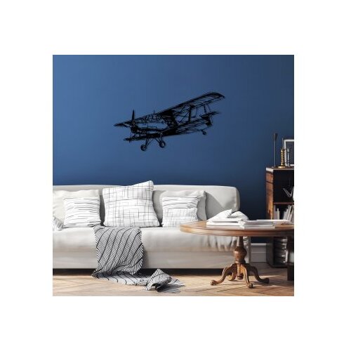 Wallity Zidna dekoracija Aereo-1, 74x39cm, Crna Slike